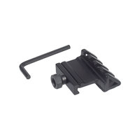 Support de rail en aluminium incliné à 45 degrés pour montage de lampe torche sur rail latéral SCAR