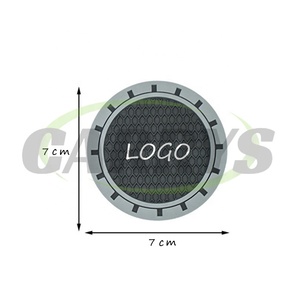 Универсальный автомобильный подстаканник Нескользящая подставка из ПВХ Водонепроницаемая подставка для индивидуального логотипа - Product Image 1