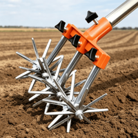 Cultivateur et désherbeur rotatif de jardin avec dents aiguisées, aérateur de pelouse manuel à essence, motoculteur à dents solides, outils de jardinage – Fournisseur