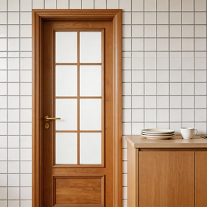 Porta Interna Moderna in Melamina con Vernice Resistente ai Raggi UV in Nylon per Cucina, Magazzino, Casa, Villa, Hotel, Appartamento, Camera da Letto, Ospedale - Product Image 2