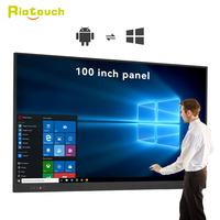 Riotouch OEM Factory 65 75 86 android 4K École à écran plat enseigner pour l'éducation Tableaux interactifs intelligents Tableau blanc interactif