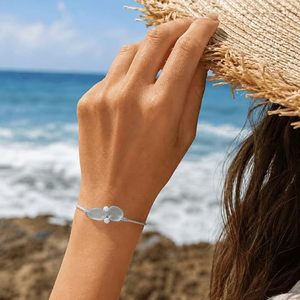 Pulsera <span class=keywords><strong>de</strong></span> la Amistad Ajustable <span class=keywords><strong>de</strong></span> Cristal Marino Azul, Joyería <span class=keywords><strong>de</strong></span> Verano para la Playa, para Mejores Amigas, Almas Gemelas, Pulsera Tejida <span class=keywords><strong>de</strong></span> Cristal Marino - Product Image 5