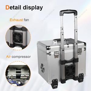 Portable Dental Unit <b>Suitcase</b> With Power Source Mobile Trolley & Suction Made of Metal Steel Plastic RX-PD-402 Portable Dental S - Product Image 6