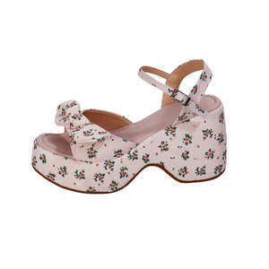 Sandales compensées à talon épais pour femme, style français, confortables, nouvelle collection été 2025, modèle 26 - Product Image 5