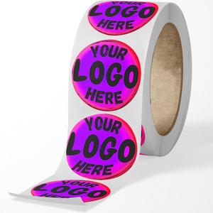 Custom Waterproof Vinyl Adhesive Stickers-Construa seu próprio projeto & logotipo Etiquetas personalizadas do negócio Forma revestida UV 200 + Rolo - Product Image 2