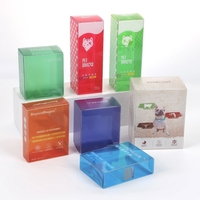 Caja Transparente de PVC Esmerilado Personalizada de Fábrica con Logotipo Imprimible para Exhibición, Supermercado y Empaque de Abarrotes