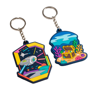 Porte-clés personnalisé en silicone souple 3D, fabriqué sur commande, en PVC gaufré. - Product Image 3