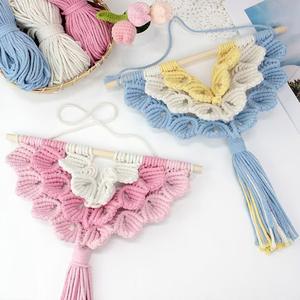 Atrapasueños hecho a mano hermoso amanecer, colgante de pared, macramé, colgadores bohemios, atrapasueños de algodón para decoración del hogar y la Oficina - Product Image 3