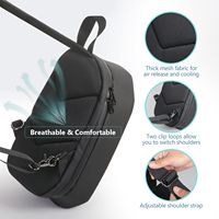 Étui de voyage rigide portable en EVA avec fermeture éclair pour 2 casques Meta Quest Pro VR, 12+ compartiments, conception étanche