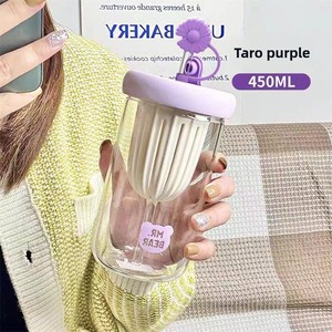 Vaso con pajita de dibujos animados para té de flores, jugo, té de burbujas, limonada, extracción en frío, gran capacidad, separación de té y agua, para niñas - Product Image 4