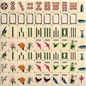 Juego de Mahjong Americano con Diseño de Jardín Floral, Listo para Enviar - Product Image 2