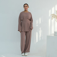 Collection de tenues de mode 2026 – Abaya musulmane modeste, style décontracté de Dubaï, pour mariage, longue, à manches longues, vêtements de détente – Fabricant