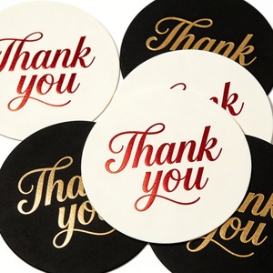Tarjeta de agradecimiento impresa personalizada para servicio postventa, tarjeta de felicitación plegable por la mitad, tarjeta de elogio. - Product Image 1
