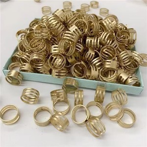 Base de bague en cuivre ouvrable pour la fabrication de bijoux DIY, outils de création de bijoux, taille 8 mm - Product Image 3