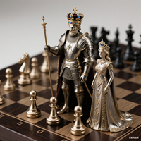 Pièce d'échecs internationale personnalisée OEM Votre conception Figure King Queen Silicone ABS FRP Bois Métal Jouet spécial