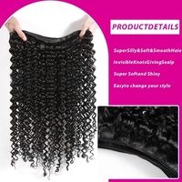 Extensions de cheveux humains vierges vietnamiens birmans bouclés ondulés, cuticules alignées, double épaisseur, en lots pour tissage