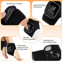 Masajeador de Tobillos Eléctrico Inalámbrico 3 en 1 en Oferta, Masajeador de Tobillos de Tamaño Ajustable con Apagado Automático, Máquina de Masaje de Pies para la Artritis