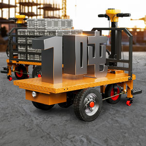 Alışveriş depolama ve endüstriyel kullanım için kargo taşımacılığı için küçük çelik düz tekerlekli elektrikli market arabası OEM özelleştirilebilir - Product Image 1