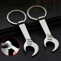 Décapsuleur de bouteille de bière en métal en forme de mini clé à molette avec logo gravé au laser, directement de l'usine, pour cadeaux publicitaires créatifs