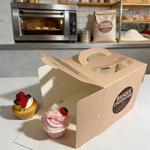 Caja con Forma de Pastel Personalizable con Diseños Exclusivos para Guardar Pan, Pasteles y Donuts, Caja de Entrega Segura para Pasteles - Product Image 2