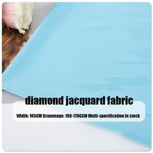 Rhombique Jacquard 170g Dry Fit Tissu Polyester Spandex Respirant Séchage Rapide Vêtements Sports Trapézoïdal Mesh Tissus - Product Image 2