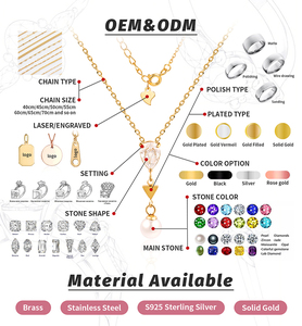 Collar de Corazón con Piedra de Nacimiento de Cristal Grabado en Acero Inoxidable Chapado en Oro Rosa, Plata y Oro, con Nombre Personalizado para <span class=keywords><strong>Regalo</strong></span> del Día de la Madre, Marca HOVANCI - Product Image 6