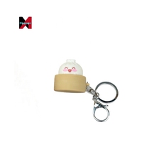 Porte-clés original en forme de petite cage de simulation, petit pendentif, motif de dessin animé, décorations à suspendre pour sac à dos, anti-stress