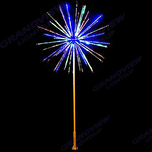 Đèn trang trí ngoài trời RGB điện tử chống nước 3D đèn LED Giáng sinh hình sao băng hoạt hình pháo hoa - Product Image 4