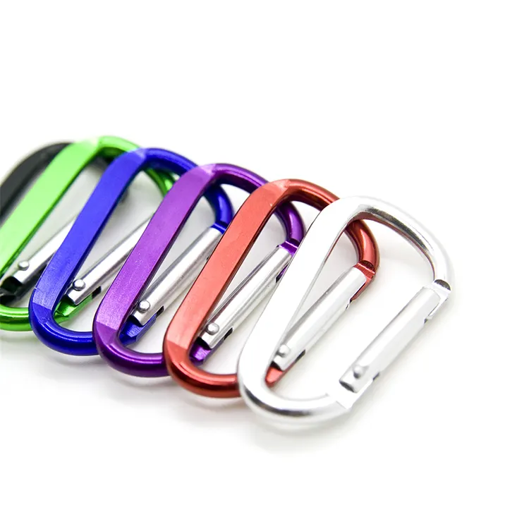 Karabiner China wholesale mini bag locking swivel climbing snap hook carabiner clips custom logo shaped aluminum carabiner