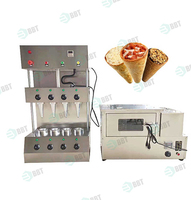 Machine à Cornets de Pizza en Acier Inoxydable 220V, Neuve, avec Pièces, Également pour Cornets de Glace
