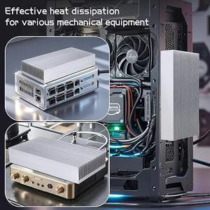 Aluminium-Kühlkörpermodul Hochleistungstransistoren Halbleiterausrüstung 26 Pins 150x80x27mm 6,25x3,15x1,06 CNC-gefräst - Product Image 6