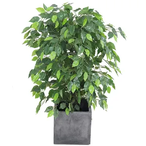 Wholesale Realistic Silk Ficus Trees Nearly Natural Artificial Ficus Benjamina Tree Plants for Home Hotel Office Decoration