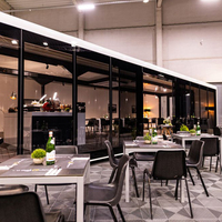 Petite maison conteneur en acier à double expansion pour bureaux mobiles pour studios, villas, appartements ou toilettes