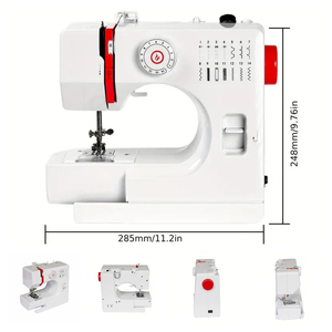 Nouvelle <span class=keywords><strong>machine</strong></span> à <span class=keywords><strong>coudre</strong></span> portable à point plat UFR-728 avec table d'extension et cadre en fer <span class=keywords><strong>pour</strong></span> débutants, 14 points, électrique, usage domestique - Product Image 2
