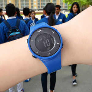 Montre <span class=keywords><strong>de</strong></span> sport lumineuse imperméable pour hommes et femmes Huanghong, montre numérique simple et tendance pour les é<span class=keywords><strong>l</strong></span>èves du collège, alarme - Product Image 4