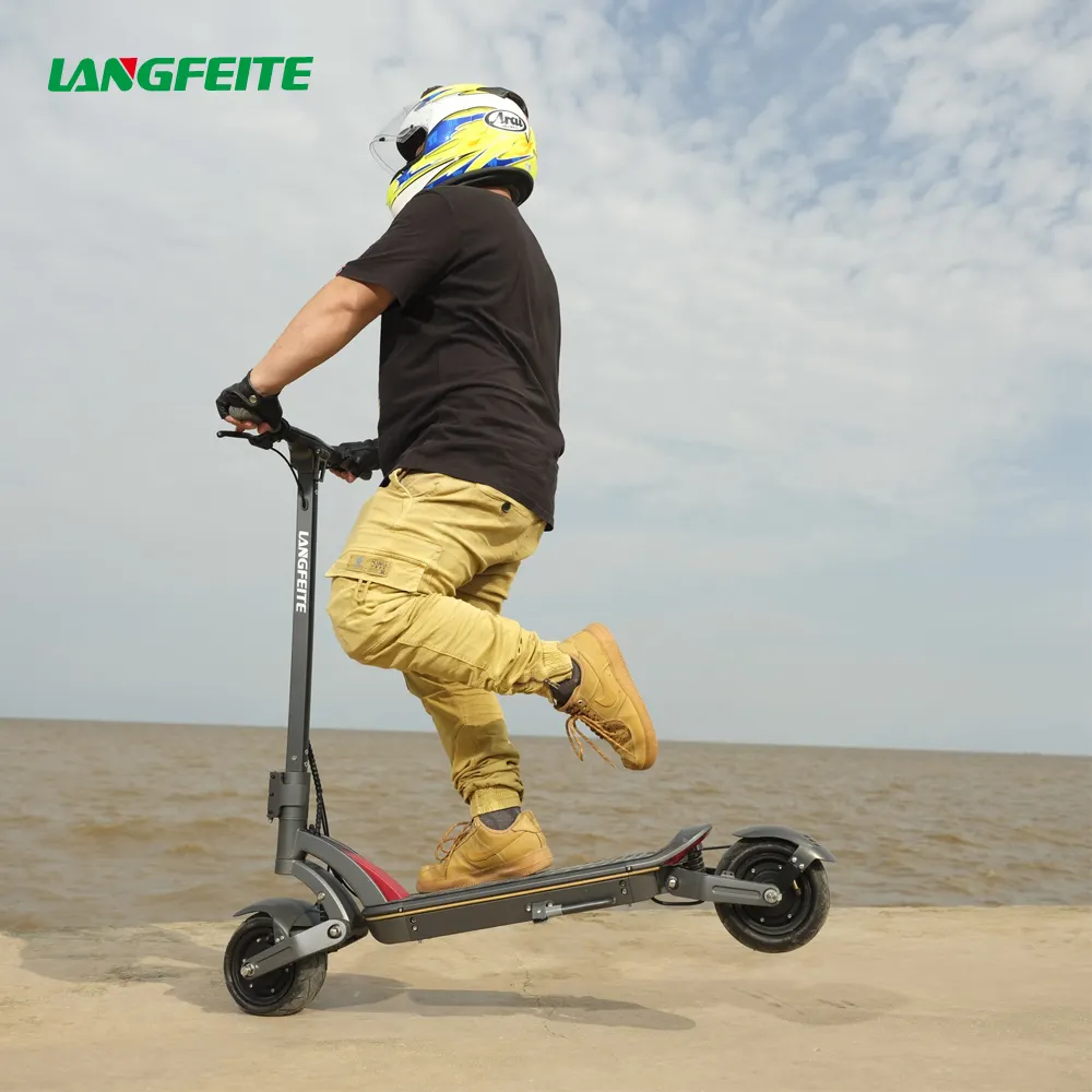 LANGFEITE C2 Eu PL magazzino 48v 15ah 1600w con sedili doppio motore potente Scooter elettrico per adulti