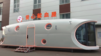 Capsules spatiales mobiles extensibles, maisons conteneurs préfabriquées, structure en acier, tailles personnalisables, écologiques