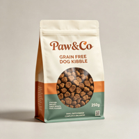 Sacs de nourriture pour chiens en gros OEM, pochettes personnalisées imprimées avec fermeture éclair, emballage pour friandises pour animaux de compagnie, sacs anti-odeur avec fenêtre
