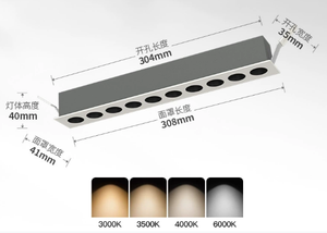 <span class=keywords><strong>Ecolux</strong></span> più venduto da incasso antiriflesso IP44 in alluminio COB 2700K lampada a griglia per interni a LED - Product Image 3