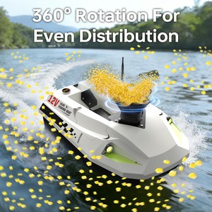 Distribuidor de Cebo Giratorio Recargable de 360 Grados para <span class=keywords><strong>Barcos</strong></span> de Pesca con Control Remoto - Product Image 2