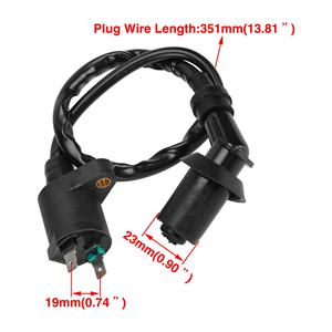 HIAORS GY6 bobine d'allumage pour moteurs <span class=keywords><strong>4</strong></span> <span class=keywords><strong>temps</strong></span> <span class=keywords><strong>50cc</strong></span> 125cc 150cc Scooter <span class=keywords><strong>moteur</strong></span> de cyclomoteur ATV Go Kart <span class=keywords><strong>Quad</strong></span> motos pièces - Product Image 2