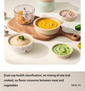 Многофункциональный электрический кухонный комбайн 200 Вт, 0.3 л, стеклянный, для приготовления детского питания, с USB-питанием, для измельчения, смешивания и переработки мяса - Product Image 2