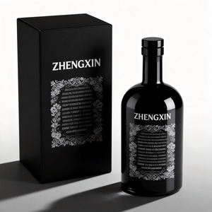 Bouteille de liqueur en verre transparent vide de 750 ml avec étiquetage personnalisé, bouteille de vin de 1 litre avec bouchon pour les marques de vodka, <span class=keywords><strong>gin</strong></span> et jus de <span class=keywords><strong>gingembre</strong></span> - Product Image 2