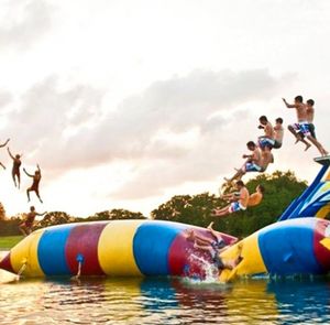 نفخ العائمة القفز وسادة الماء المنجنيق قاذفة - Product Image 3