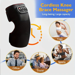 Massaggiatore per Ginocchia Ricaricabile Senza Fili con Riscaldamento, Vibrazione e Terapia a Compressione d'Aria, Cuscinetto per Alleviare il Dolore al <span class=keywords><strong>Ginocchio</strong></span> - Product Image 3