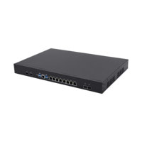 Serveur Pare-feu 1U pour Centre de Données, Routeur, 22 Cœurs Xeon E5 2699A V4, Débit de Ligne 100G, 2x100G SFP, 8x2.5G Ethernet, Passerelle avec 2 Alimentations