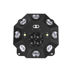 Luz LED Octogonal para Efectos de Escenario, RGB, Beam, Strobe, Láser, Flor, 4 en 1, Luz de Fiesta para DJ, Activación por Sonido, DMX512, para Escenario, DJ, Bar - Product Image 6