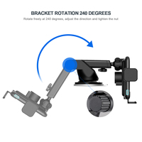 Support de téléphone sans fil pour voiture avec chargeur sans fil automatique à induction Qi, support de tasse spécial pour Isuzu Dmax