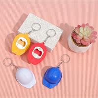 Porte-clés promotionnel personnalisé avec logo 3D, mini-casque de chantier, décapsuleur, breloque pour sac