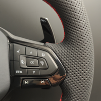Volante de Cuero Semiperforado para Volkswagen VW Golf 8 MK8 R 5 6 7 MK5 MK6 MK7 Polo GTI Scirocco Jetta Passat B7 Amarok